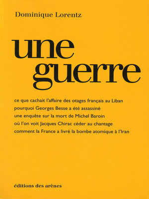 cover image of Une guerre